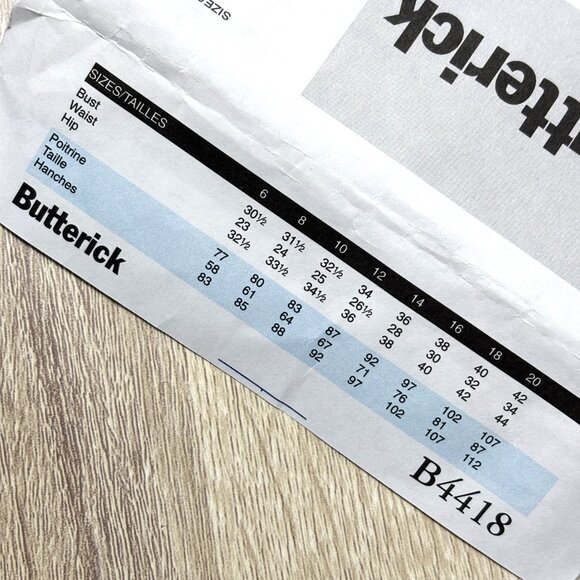 Butterick # 4418 Sewing Pattern for Victorian Blouses Sizes 14-16-18-20 NWT - Picture 5 of 8